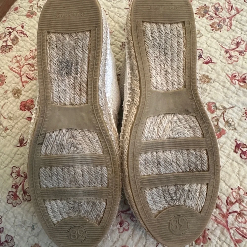 Women's Cream Espadrilles size 38